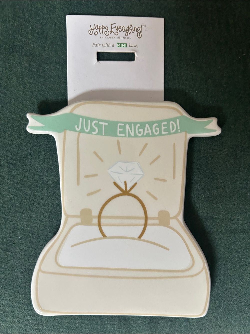 Happy Everything Mini Just Engaged Mint Accent attachment